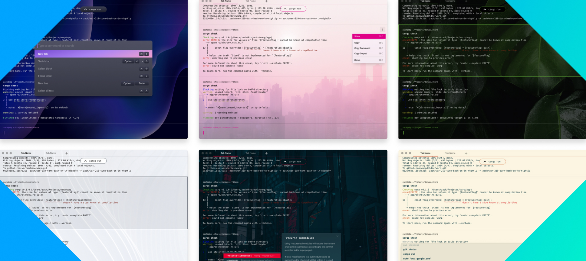 How we designed themes for the terminal a peek into our process Warp